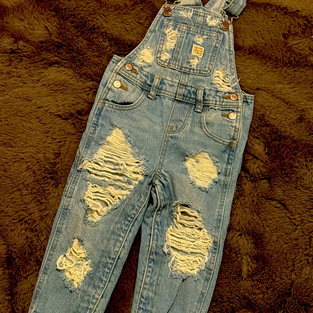❤️UNISEX CUSTOM DISTRESSED OVERALLS❤️